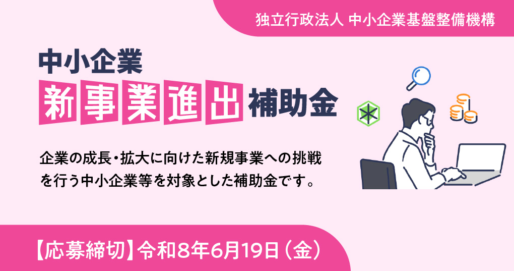 中書企業新事業進出補助金